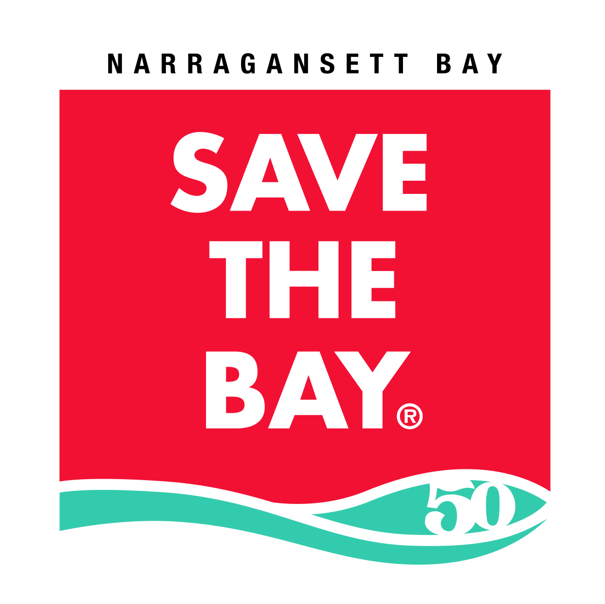 Save The Bay 50th Anniversary Logo Square
