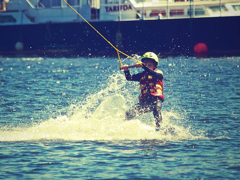 Child water skiing